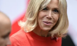 Brigitte Macron, le 26 mai 2017 à Taormina en Italie