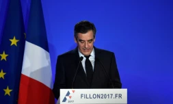 Le candidat LR à la présidentielle François Fillon, le 6 février 2017, lors de sa conférence de presse à Paris
