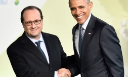 François Hollande et Barack Obama à Paris le 30 novembre 2015 pour l'ouverture de la COP21