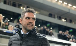 L'entraîneur des Girondins de Bordeaux Jocelyn Gourvennec lors du match face à Guingamp en Coupe de la Ligue, le 27 juillet 2017 à Bordeaux