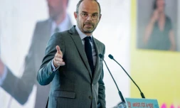 Le Premier ministre Edouard Philippe lors de l'université d'été du Medef le 28 août 2018 à Jouy-en-Josas