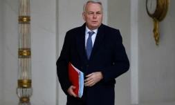 Le ministre des Affaires étrangères Jean-Marc Ayrault, le 21 décembre 2016 au palais de l'Élysée à Paris