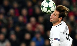 Le défenseur polonais du PSG Grzegorz Krychowiak en Ligue des champions, le 1er novembre 2016 à Bâle