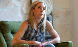 Amanda Zurawski à son domicile d'Austin, au Texas, le 8 mai 2023