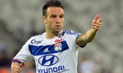 Le milieu international de l'Olympique Lyonnais Mathieu Valbuena le 26 septembre 2015 à Lyon 