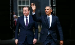 Barack Obama et David Cameron, à Londres le 22 avril 2016