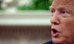 Le président américain Donald Trump s'exprime depuis le Bureau ovale, le 11 septembre 2019  