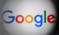 Le logo de Google, dont la maison mÚre Alphabet a publié mardi ses résultats trimestriels