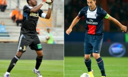 Photomontage de Steve Mandanda et Zlatan Ibrahimovic