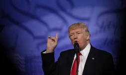 Le Président Donald Trump à National Harbor, Maryland, le 24 février 2017