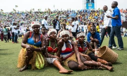 Des partisanes du président congolais Joseph Kabila lors d'un rassemblement à Kinshasa, le 29 juillet 2016