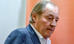 Le président du RC Lens Gervais Martel, le 21 août 2017 à Lens