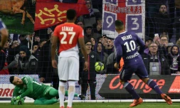 Monaco et Thomas Lemar ont été accrochés à Toulouse, après avoir concédé un penalty transformé par Andy Delort, le 24 février 2018
