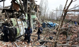 Un bâtiment de l'Université Shahid Beheshti de Téhéran détruit par un bombardement, le 4 avril 2026