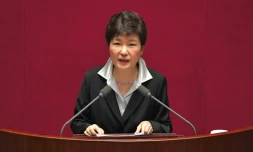 La présidente sud-coréenne Park Geun-Hye à Séoul, le 24 octobre 2016
