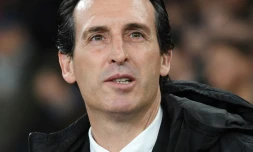 L'entraîneur espagnol d'Arsenal Unai Emery avant le match de C3 contre Francfort à l'Emirates stadium, le 28 novembre 2019