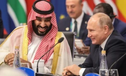 Le président russe Vladimir Poutine et le prince héritier saoudien Mohammed ben Salmane, lors du sommet du G20 à Buenos Aires, le 30 novembre 2018