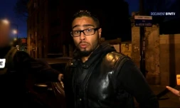 Une capture d'écran montre Jawad Bendaoud à Saint-Denis le 18 novembre 2015