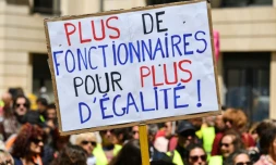 Manifestation contre le projet de réforme de la fonction publique, à Marseille, le 9 mai 2019