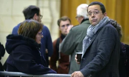 L'ex-urgentiste Nicolas Bonnemaison (d), à Angers le 21 octobre 2015