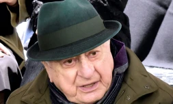 L'homme d'affaires Pierre Bergé, le 28 février 2017 à Paris