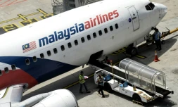 Un avion de la Malaysia Airlines sur le tarmac de l'aéroport de Kuala Lumpur, à 50 km au sud de la ville, le 25 février 2016