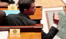 Le Premier ministre Manuel Valls à l'Assemblée nationale, le 9 février 2016