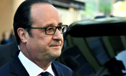 Le président François Hollande, le 23 avril 2017 à Tulle