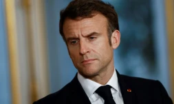 Le président Emmanuel Macron le 24 mars 2023 à l'Elysée, à Paris