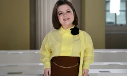 Sinead Burke à Londres lors de la fashion Week, le 16 février 2020