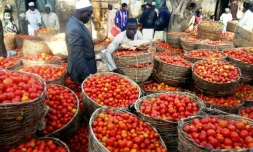 Le marché de légumes de Yankaba à Kano, au Nigeria, le 15 janvier 2016