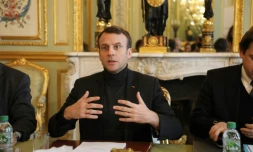 Emmanuel Macron, le 9 février 2018 à l'Elysée