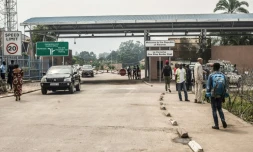 No man's land à la frontiÚre fermée du Rwanda et de la RDC, le 1er aout 2019 à Goma.