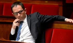 Le député socialiste Benoit Hamon à l'Assemblée nationale le 4 mai 2016