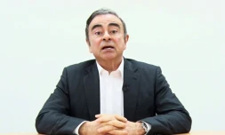 Capture d'écran diffusée le 9 avril 2019 de Carlos Ghosn s'exprimant dans une vidéo enregistrée depuis Tokyo pour clamer son innocence