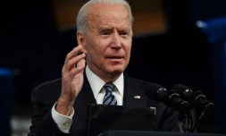 Le président américain Joe Biden s'exprime depuis la Maison Blanche le 12 mai 2021