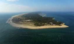 Vue du Cap-Ferret dans le bassin d'Arcachon, le 26 juille  2013
