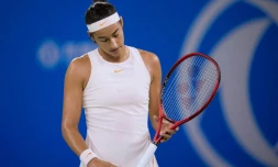 La Française Caroline Garcia au tournoi WTA de Wuhan, le 25 septembre 2018