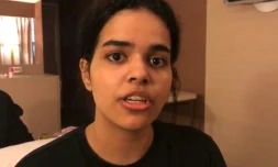 Capture d'écran d'une vidéo transmise via le compte Twitter de Rahaf Mohammed Al-Qunun le 7 janvier 2019