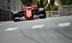 L'Allemand Sebastian Vettel (Ferrari) lors du GP de Monaco, le 28 mai 2017
