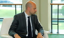Le ministre français des Affaires étrangères, Jean-Noël Barrot, le 28 juillet 2025 au siège de l'ONU à New York