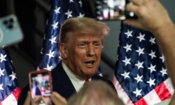 L'ancien président américain Donald Trump à Clinton, le 27 septembre 2023 dans le Michigan