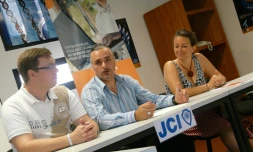 Samedi 23 octobre 2010: Conférence de presse de la Jeune Chambre Economique (photo: Mounice Najafaly)