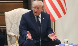 Le président américain Donald Trump répond aux questions des journalistes à Ankara le 7 juillet 2026