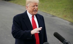 Le président américain Donald Trump à la Maison Blanche le 31 octobre 2018