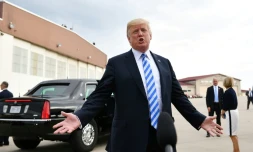 Donald Trump à Charleston, en Virginie occidentale, le 22 août 2018 