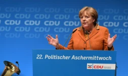 Angela Merkel, le 1er mars 2017, à Demmin