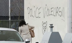 Un tag inscrit sur un mur à Aulnay-sous-Bois, le 6 février 2017