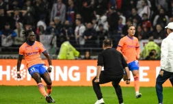 L'attaquant anglais de Marseille Jonathan Rowe (Ă gauche) a inscrit le but de la victoire contre Lyon le 22 septembre 2024 Ă Lyon