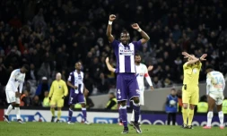 Le milieu de terrain toulousain Tongo Doumbia après le quart de finale de Coupe de la Ligue remporté face à Marseille, le 13 janvier 2016